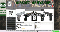 Desktop Screenshot of airsoftarmyshop.sk